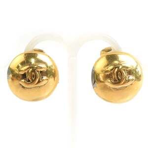 Chanel Cc Logo Clip-On Earrings Gold- #208662C47B